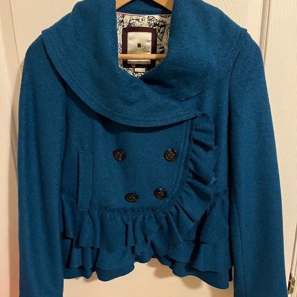 Anthropologie Elevenses Ruffle Jacket size 4 - Picture 2 of 7